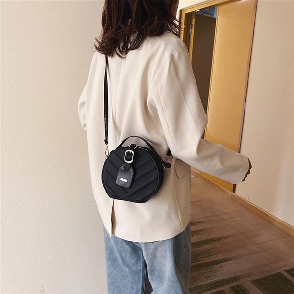 

старинные круглые женщины crossbody сумка мода pu кожа металл pin сумки дамы вышивки сумка малый сумки