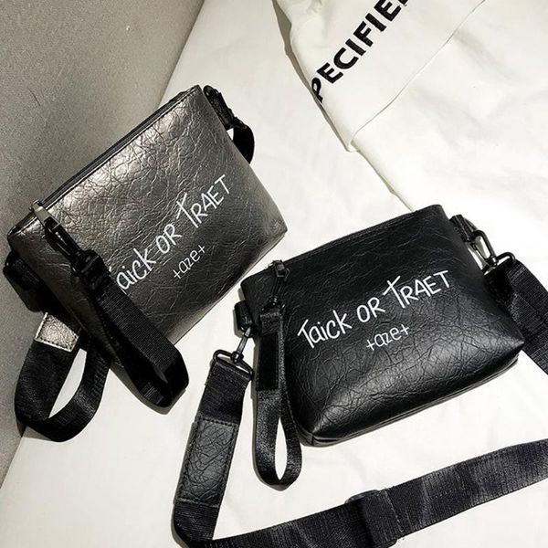 

zipper shoulder bag leather messenger bag for women female letter phone coin bags clutches korean style bolsas feminina saco