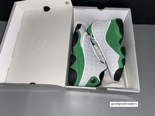 

men 13s new basketball 13 ray allen white green black designer luxury trainers shoes sports sneakers with box