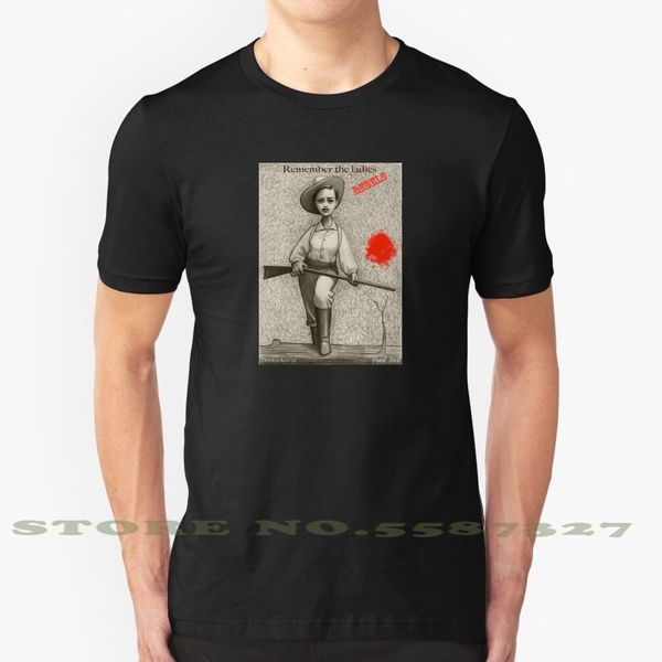 

remember the ladies - pearl hart black white tshirt for men women pearl hart gunfighter guns rifles old west outlaw criminal