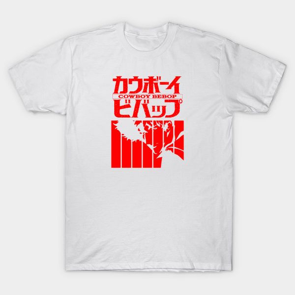 

printed men t shirt cowboy bebop logo flcl the big o movie anime japan comic funny cowboy bebop hero fuu women t-shirt
