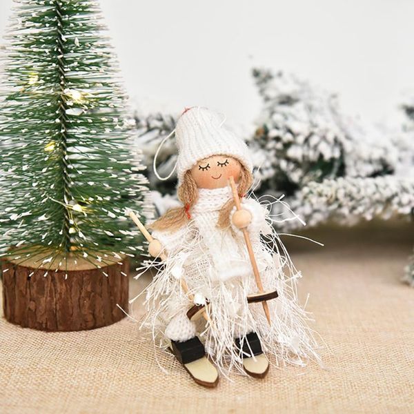 

2021 merry christmas decorations xmas tree hanging ornament creative santa claus doll decor for home new year kids gifts