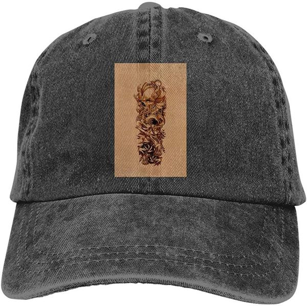 

tattoo1 unisex soft casquette cap vintage регулируемых бейсболки, Blue;gray