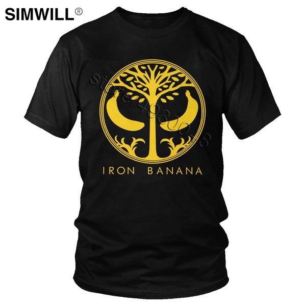 

awesome iron banana t shirt men's print 100% cotton tee o-neck short sleeved destiny t-shirts fashion streetwear apparel