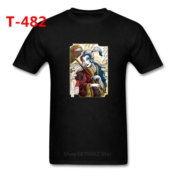 

древний самурай quinn в укиё-e стиль villain футболка harajuku тройники streetwear мужчины графических футболки hip hop tops с коротким рука