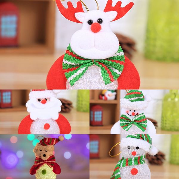 

decorations eva snowman christmas tree decorative pendant led luminous doll dollchristmas glowing old man doll uga8m