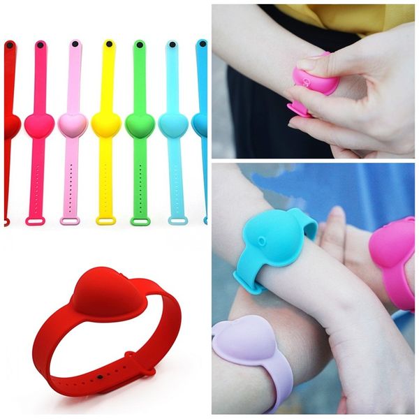 

heart shaped watches liquid soap wristbands hand sanitizer bracelets bottle gel practical subpackage heart shaped portable 2 2lc f2