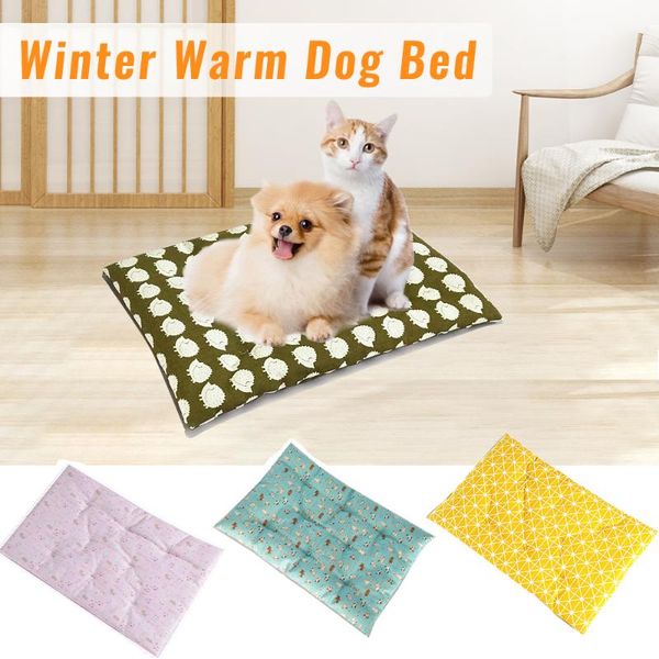 

soft pet cat nest blanket litter pets sleep mats mattress cushion for small large dogs winter warm dog puppy mat bed
