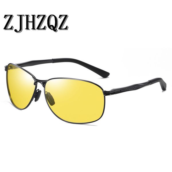 

zjhzqz brand men cat eye aluminum polarized sunglasses uv400 red mirror male sun glasses driving fishing eyewears de sol, White;black