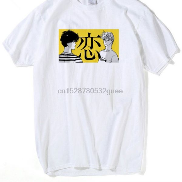 

banana fish ash he t shirt men short sleeve t shirts women japanese anime love tees 100% cotton short sleeve tees