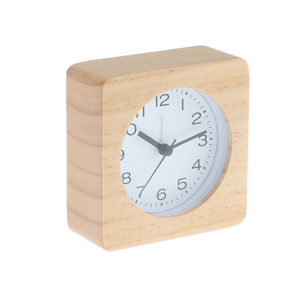 

student wood mute non ticking bed alarm clock for bedroom
