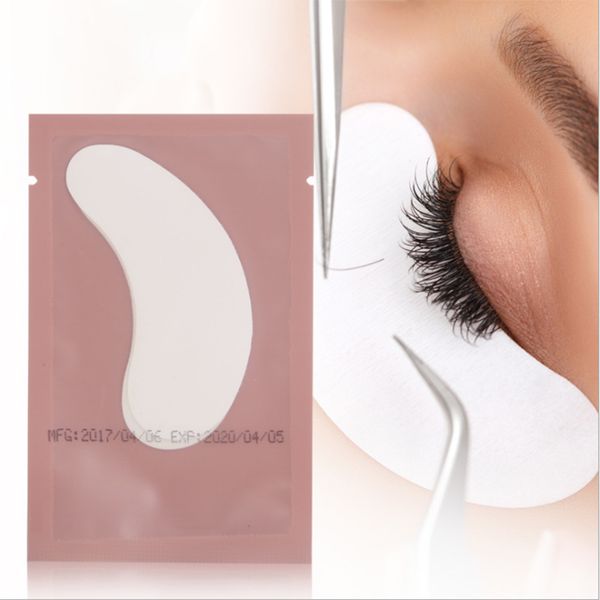 

2 packs/100 pairs patches for eyelash extension paper patch grafted eye stickers natural hydrogel lash supplies beauty tool