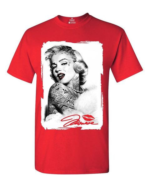 

shop4ever marilyn tattoo t-shirt