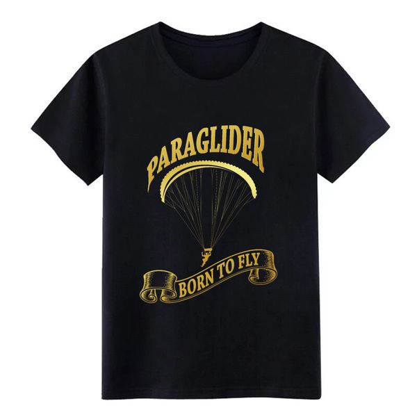 

paragliding spo rts design gold silhouette t shirt designs tee shirt s-xxxl letters sunlight breathable spring autumn shirt