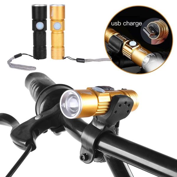 

bike lights portable mini front led light high brightness waterproof usb charging