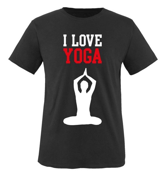 

fashion 100% cotton summer i love yogas - herren t-shirt tee shirt