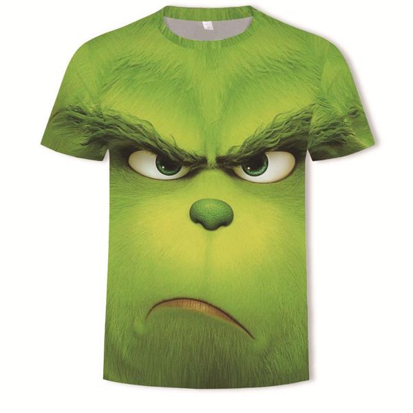 

2020 off-sale green green 3d digital printed short-sleeved t-shirt for men, Black;blue