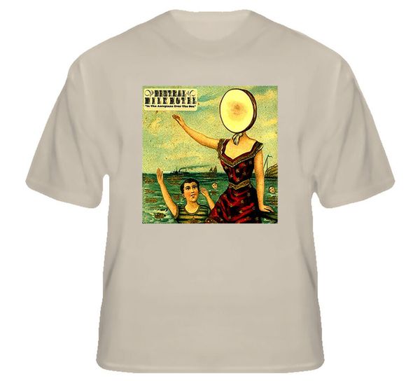 

в самолете over the sea neutral milk hotel t shirt streetwear смешной футболочку
