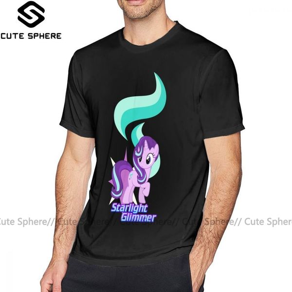 

mlp футболка starlight glimmer с cutie mark и название t-shirt 100 процентов хлопка с коротким рукавом майка плюс размер tshirt