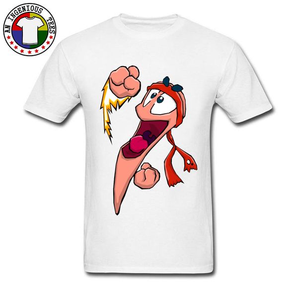 

бесплатная доставка персонализированных worms игры топы рубашки лето осень streetwear с коротким рукавом o-образным вырезом чудаковатый футб