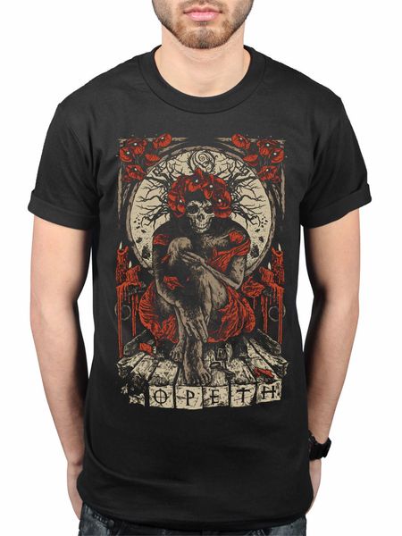 

official opeth haxprocess new t-shirt metal rock bloodbath katatonia merch male selling t shirt chinese style