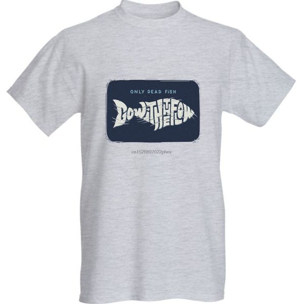 

go with the flow logo mens t-shirt men t shirt