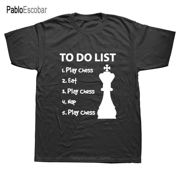 

to do list chess funny game mens t shirt short sleeve men gift evolution chess crew neck tee t-shirt