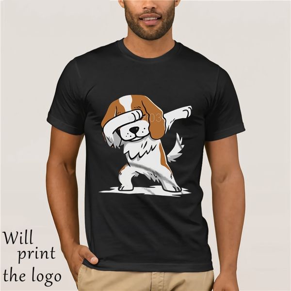 

funny dabbing cavalier king charles spaniel cute dab dance dog men's t shirt