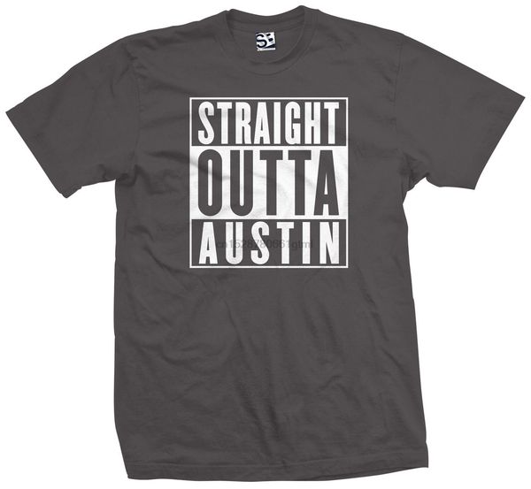 

straight outta austin t-shirt - texas university of college - all colors