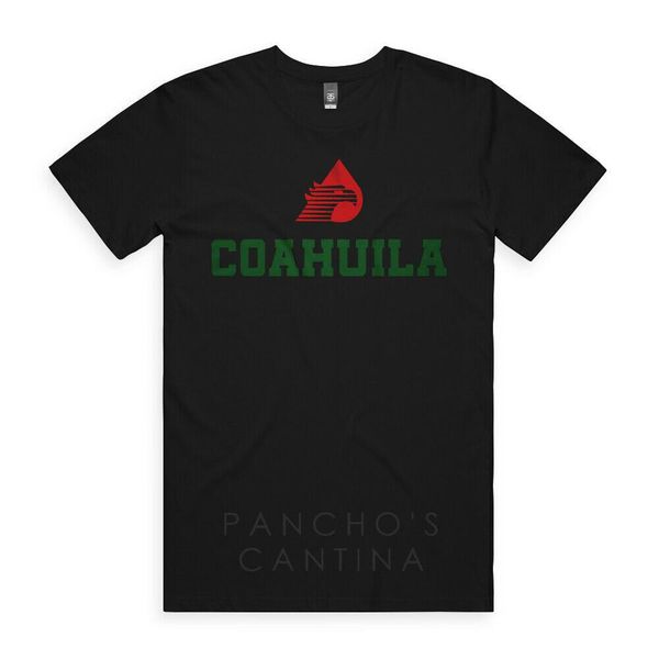 

coahuila shirt mexico state black green red acereros t-shirt summer 2019 100% cotton printed pure cotton men's tee shirts
