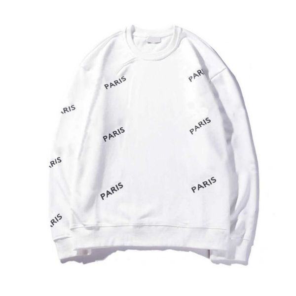 

2020 mens hoodie autumn and winter men women hoodies with the same print letter round neck loose casual couple sweater, Black