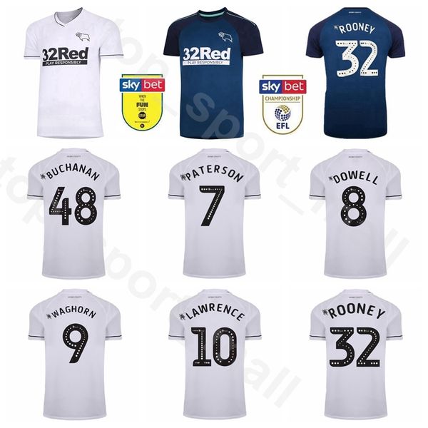 

2020 2021 derby county dowell soccer jersey 25 holmes 3 forsyth 14 marriott hamer wisdom 5 bielik 48 buchanan paterson football shirt kits, Black;yellow