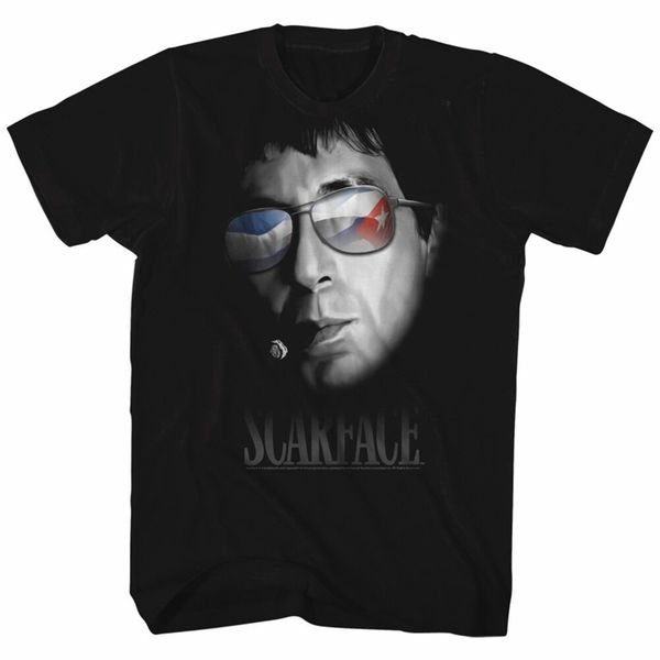 

scarface movie cuban aviators licensed t shirt short-sleeved tee shirt