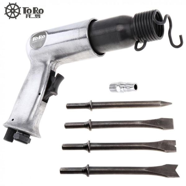 

pneumatic tools air hammer professional handheld pistol gas shovels small rust remover with 4 chisels set 9190 190mm