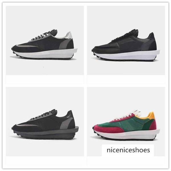 

ldv waffle casual shoes for men black white grey pine green gusto varsity blue outdoor women sports sneakers size 36-45