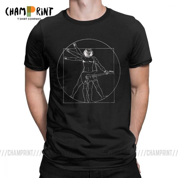 

da vinci rock music guitar funny men t shirts vintage tee shirt short sleeve round neck t-shirts cotton 6xl