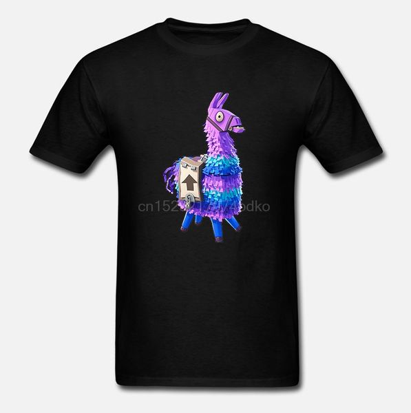 

printed men t shirt cotton o-neck tshirts llama looting short-sleeve women t-shirt
