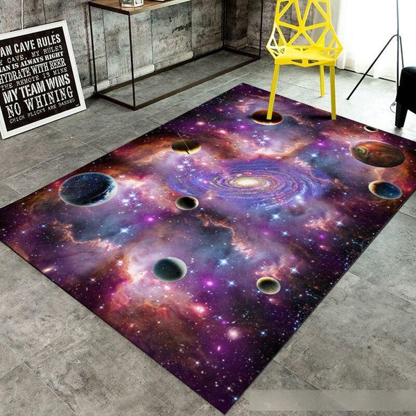 

starry sky 3d living room carpet home children s room bedroom non-slip floor mat nordic decoration home baby large rugs custom