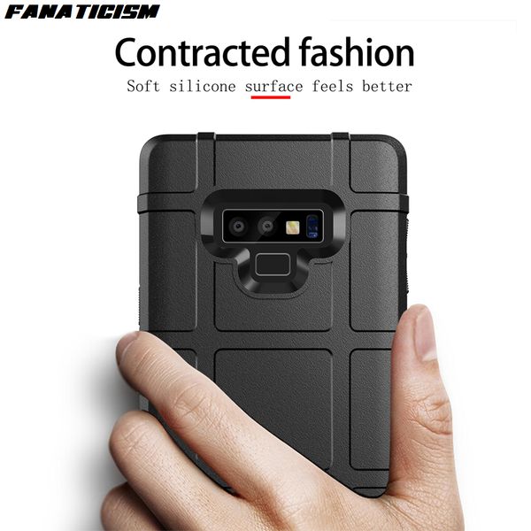 

rugged shield phone cases for samsung galaxy note8 note9 case matte soft tpu silicone armor cover coque