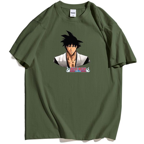 

anime bleach printing t shirts mens cartoon image fashion clothing tee shirt for man casual retro breathable t-shirt mens