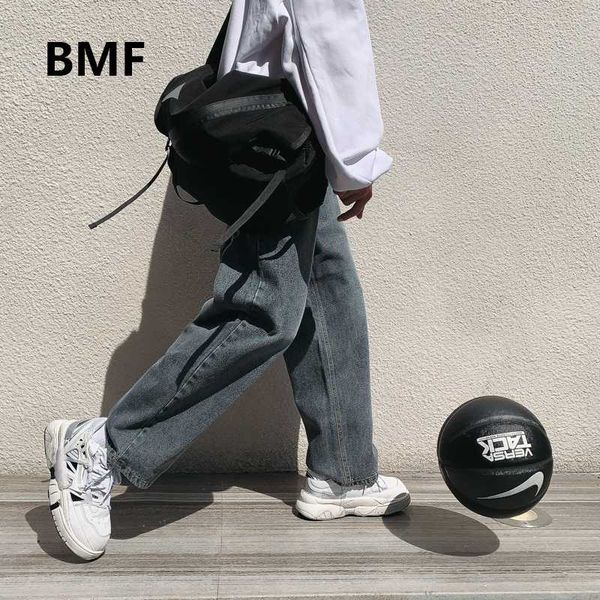 

men's jeans 2021 fashion blue straight streetwear hip hop denim pants korean style clothes men clothing kpop boyfriend