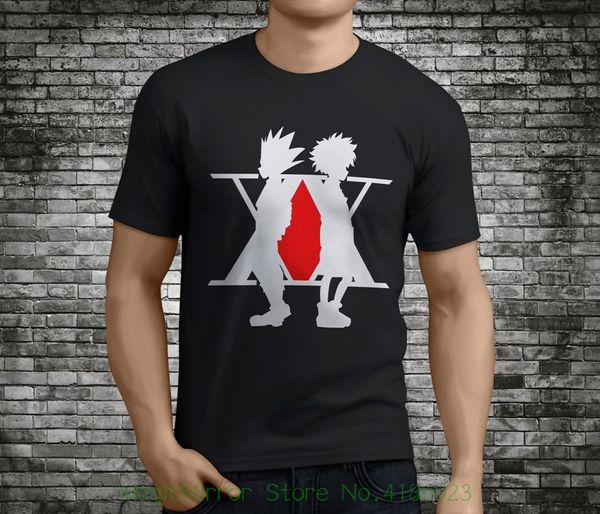 

новый hunter x hunter anime manga classic black tshirt размер s - 3xl новая мода мужская с коротким рукавом футболки хлопок футболки