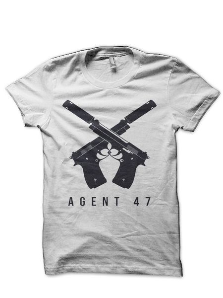 

agent 47 half sleeve t shirt