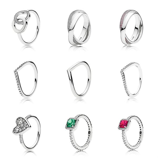 

new 100% 925 sterling silver ring 196326cz 196547cz 196546pcz 196315 196314 196316cz 196371cz 190947gcz 190947sru