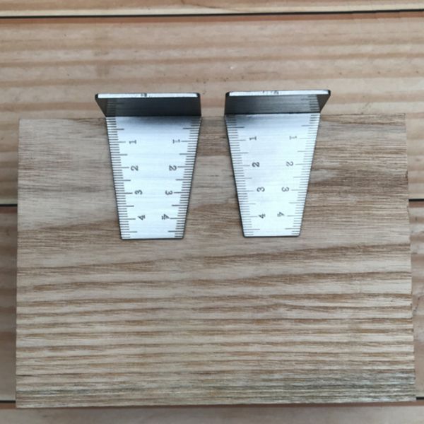 

1:5 1:6 1:7 1:8 t-shaped dovetail gauge carpentry dovetail scribe gauge template woodworking tools