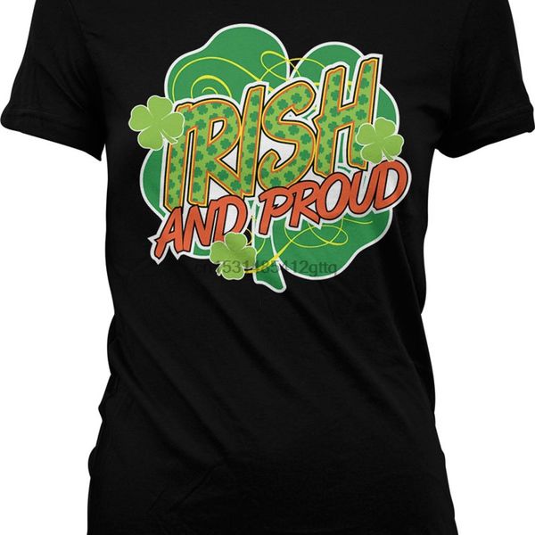 

irish and proud st. patricks day four leaf clover shamrock country pride irish pride juniors t shirt nofo_00140