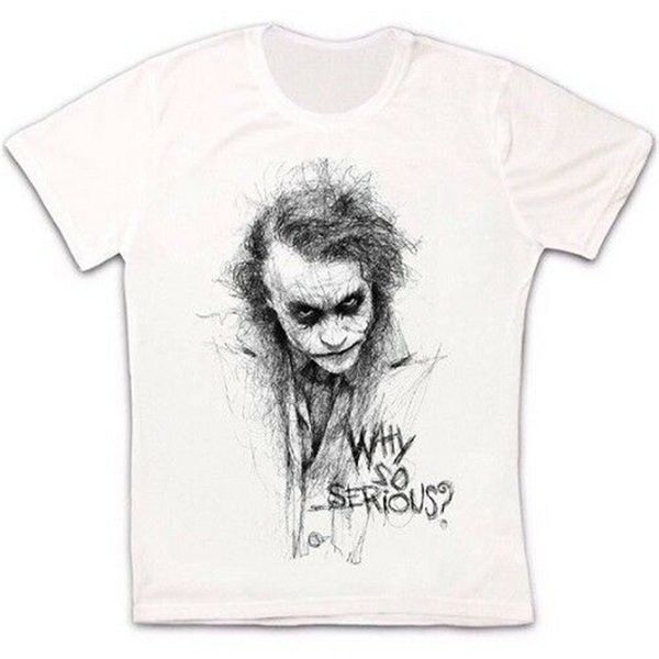 

joker sketch gotham why so serious retro vintage hipster t shirt 149 street wear fashion tee shirt