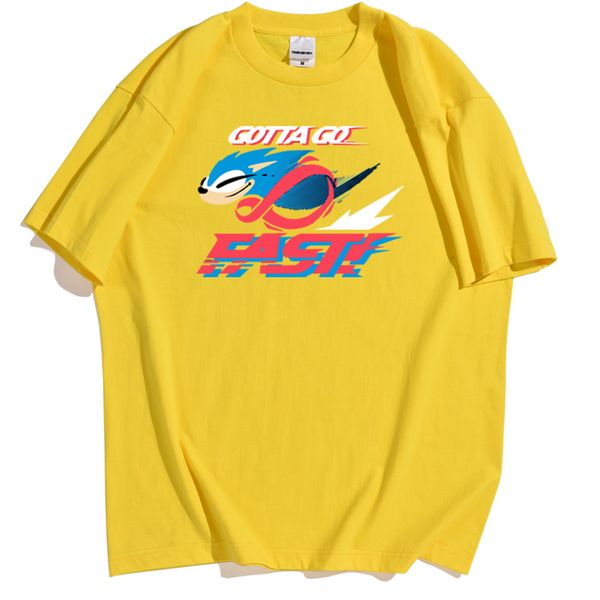

fast moving small animal t-shirt men's sonic the hedgehog pattern streetwear t-shirts for mens casual comfortable t shirts male