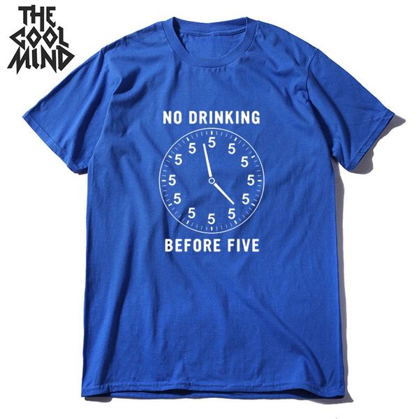

coolmind 100% cotton loose cool funny clock print men t shirt casual summer oversized men tee shirt loose t-shirt tees