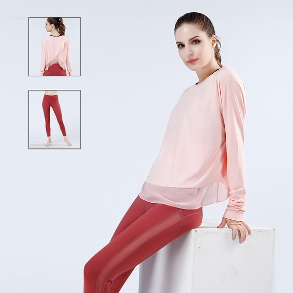 

factory direct selling suit female gym clothes summer 2020 new style quick-drying bare sense clothing yoga wholesale selling wil, Black;blue